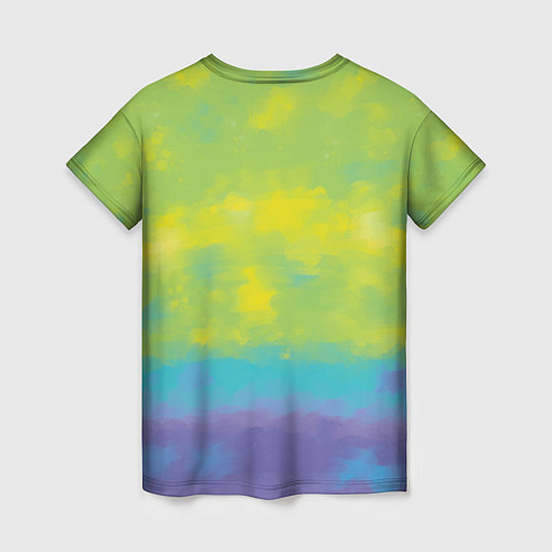 Женская футболка Лиса фенек среди цветов / 3D-принт – фото 2