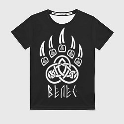 Женская футболка Велес Волчья Лапа