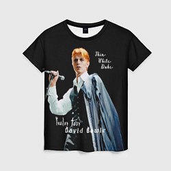 Футболка женская Thin White Duke David Bowie Isolar Tour, цвет: 3D-принт