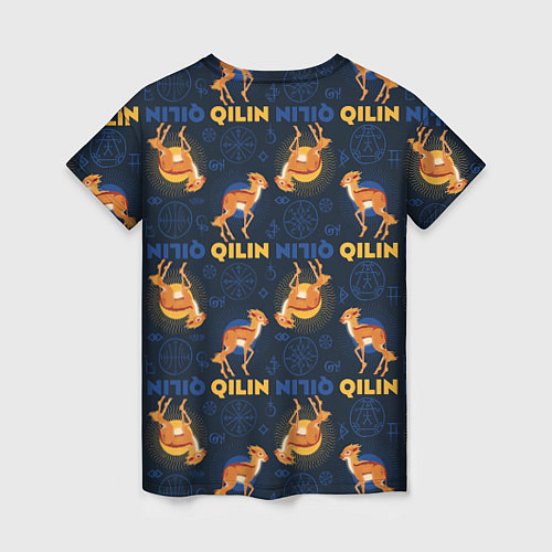 Женская футболка Фантастические Твари Qilin паттерн / 3D-принт – фото 2