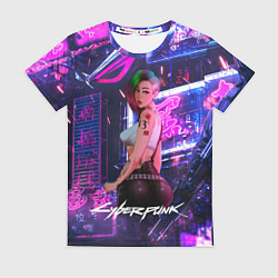 Футболка женская Cyberpunk 18 Judy, цвет: 3D-принт