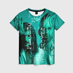 Футболка женская Placebo - turquoise, цвет: 3D-принт