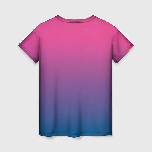 Женская футболка Неоновый кристалл / 3D-принт – фото 2