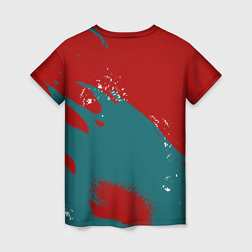 Женская футболка Клинок, рассекающий демонов Танджиро / 3D-принт – фото 2