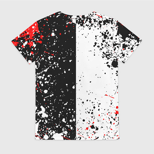 Женская футболка Dead by daylight брызги красок / 3D-принт – фото 2