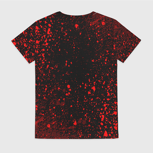 Женская футболка Dead by daylight брызги / 3D-принт – фото 2