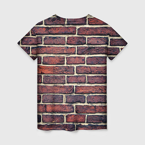 Женская футболка Brick Wall / 3D-принт – фото 2