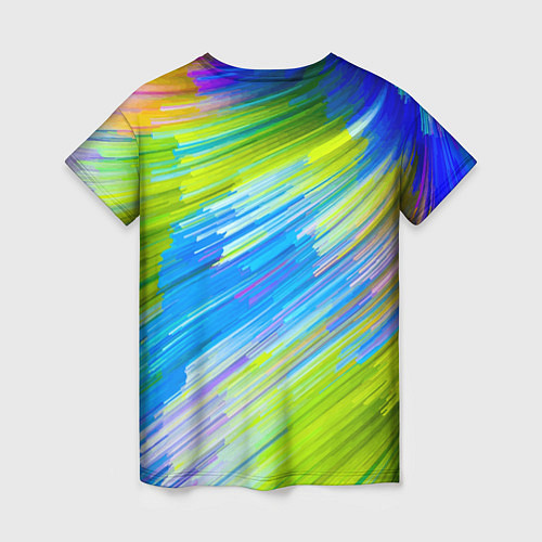 Женская футболка Color vanguard pattern Raster / 3D-принт – фото 2