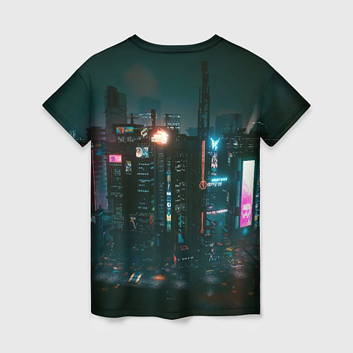 Женская футболка Джуди Cyberpunk 2077 / 3D-принт – фото 2
