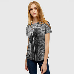 Футболка женская Варг Викернес с пикой, цвет: 3D-принт — фото 2