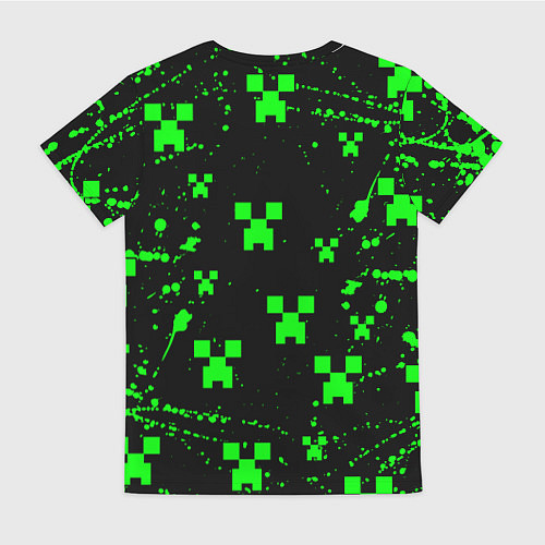 Женская футболка MINECRAFT - CREEPER МАЙНКРАФТ / 3D-принт – фото 2