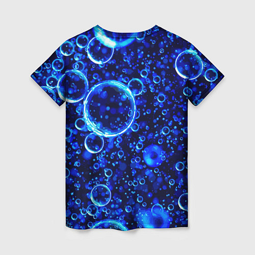 Женская футболка Пузыри воздуха в воде Pattern / 3D-принт – фото 2