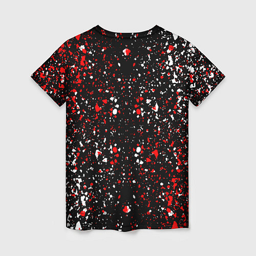 Женская футболка HOLLYWOOD UNDEAD брызги красок / 3D-принт – фото 2