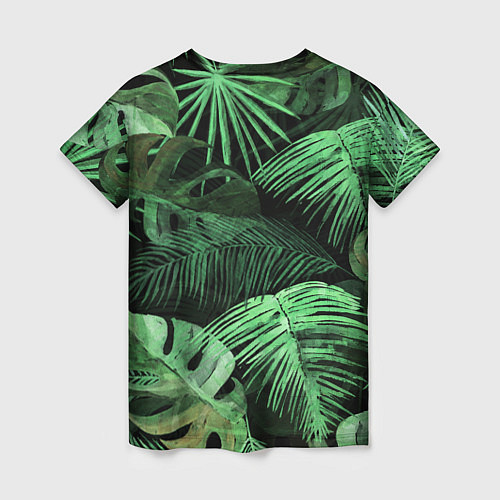 Женская футболка Цветы Тропические / 3D-принт – фото 2