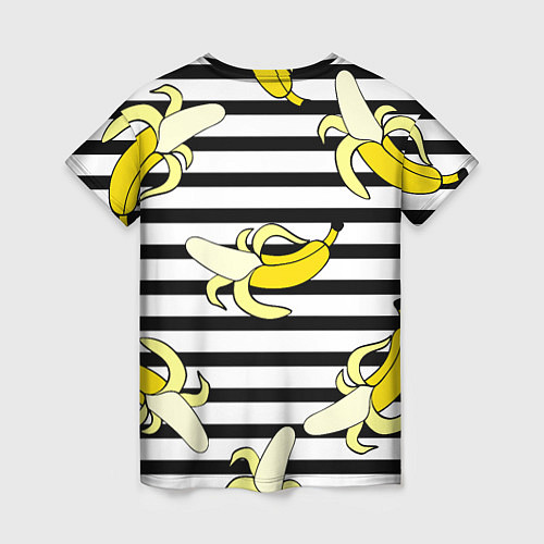 Женская футболка Banana pattern Summer / 3D-принт – фото 2