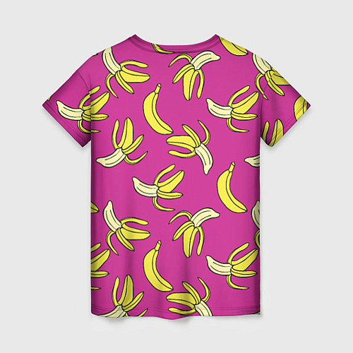 Женская футболка Banana pattern Summer Color / 3D-принт – фото 2