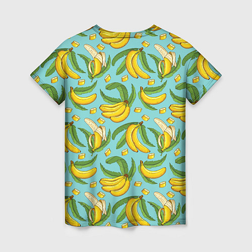 Женская футболка Banana pattern Summer Fashion 2022 / 3D-принт – фото 2