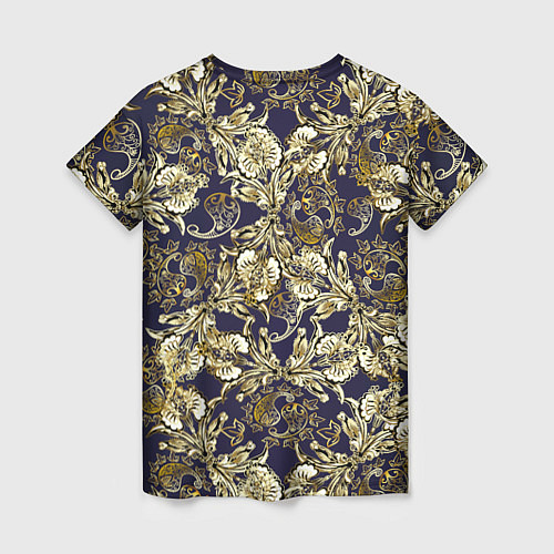 Женская футболка Узоры и листья / 3D-принт – фото 2