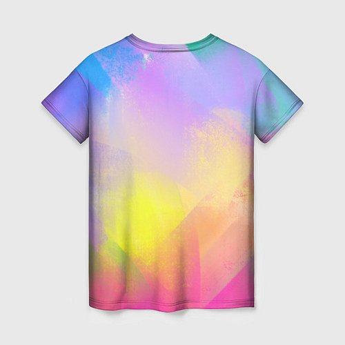 Женская футболка Красочный неон / 3D-принт – фото 2