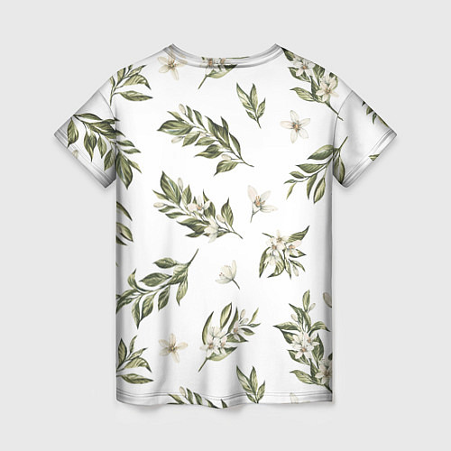 Женская футболка Цветы Цитрусовых / 3D-принт – фото 2