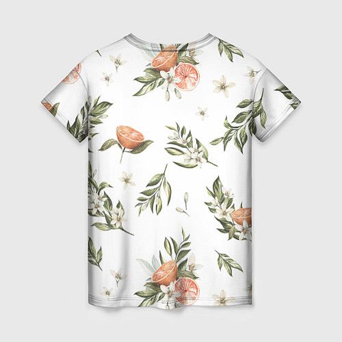 Женская футболка Цветы Цитрусовых Мандарин / 3D-принт – фото 2
