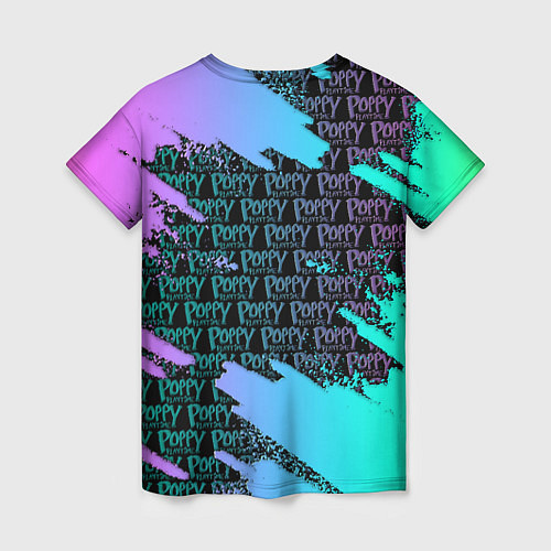 Женская футболка POPPY PLAYTIME HAGGY WAGGY - ПОППИ ПЛЕЙТАЙМ цветно / 3D-принт – фото 2