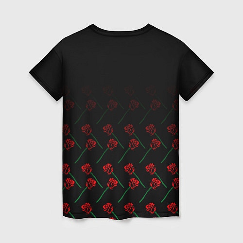 Женская футболка Payton Moormeie pattern rose / 3D-принт – фото 2