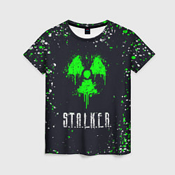 Футболка женская Stalker сталкер брызги, цвет: 3D-принт