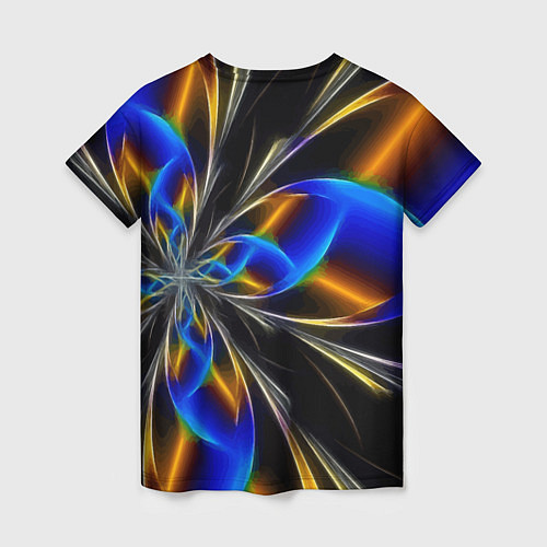 Женская футболка Neon vanguard pattern Fashion 2023 / 3D-принт – фото 2