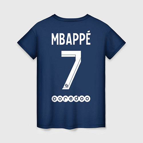 Женская футболка PSG MBAPPE МБАППЕ ДОМАШНЯЯ ФОРМА 2223 / 3D-принт – фото 2