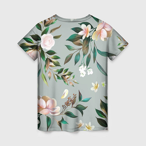 Женская футболка Цветы Цветочный Букет / 3D-принт – фото 2