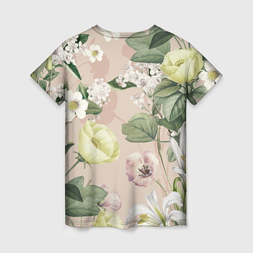 Женская футболка Цветы Свадебный Букет / 3D-принт – фото 2