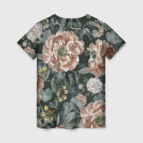 Женская футболка Цветы Анемоны Ночного Сада / 3D-принт – фото 2