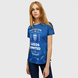 Футболка женская Leeds United Football Club Number 1, цвет: 3D-принт — фото 2