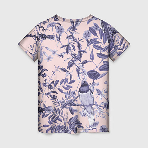 Женская футболка Цветы Флизелиновые Тропики / 3D-принт – фото 2