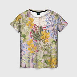 Женская футболка Цветы Удивительное Лето