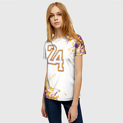 Футболка женская Коби Брайант Lakers 24, цвет: 3D-принт — фото 2