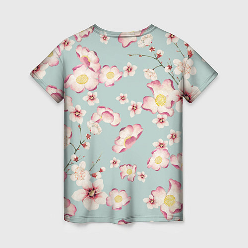 Женская футболка Цветы Дицы / 3D-принт – фото 2