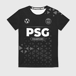 Футболка женская PSG Champions Uniform, цвет: 3D-принт