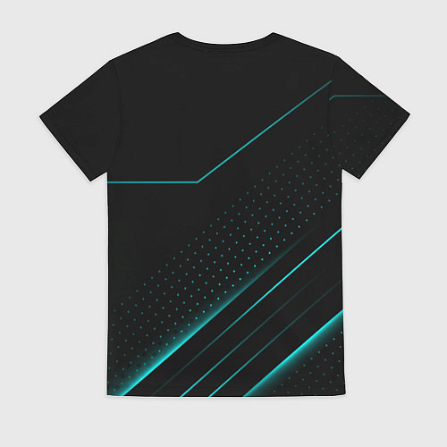 Женская футболка LEXUS ЛЕКСУС НЕОН ЛИНИИ / 3D-принт – фото 2