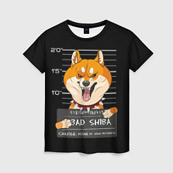 Женская футболка Злая сиба-ину