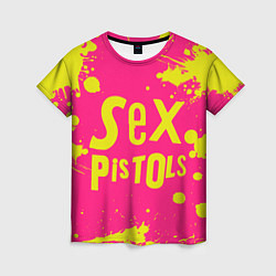 Футболка женская Sex Pistols Yellow Logo, цвет: 3D-принт