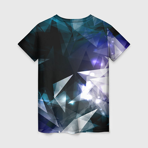 Женская футболка Алмазные треугольники / 3D-принт – фото 2