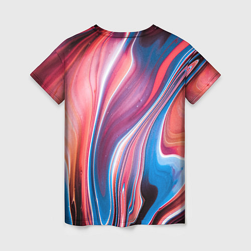 Женская футболка Colorful river / 3D-принт – фото 2