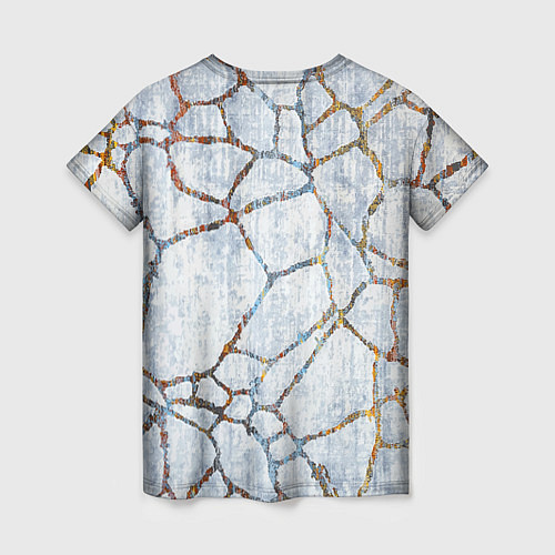 Женская футболка Авангардный текстурный паттерн / 3D-принт – фото 2