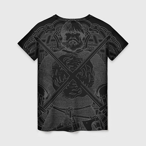 Женская футболка Боевая Русь: русский богатырь / 3D-принт – фото 2