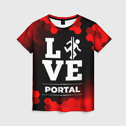 Футболка женская Portal Love Классика, цвет: 3D-принт