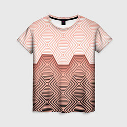 Женская футболка Hexagon Minimal