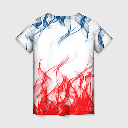 Женская футболка Arsenal пламя / 3D-принт – фото 2