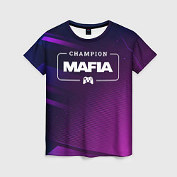 Футболка женская Mafia Gaming Champion: рамка с лого и джойстиком н, цвет: 3D-принт